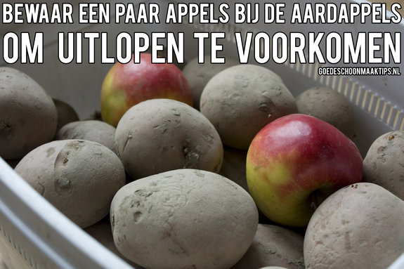 Voorkom uitlopen bij aardappels