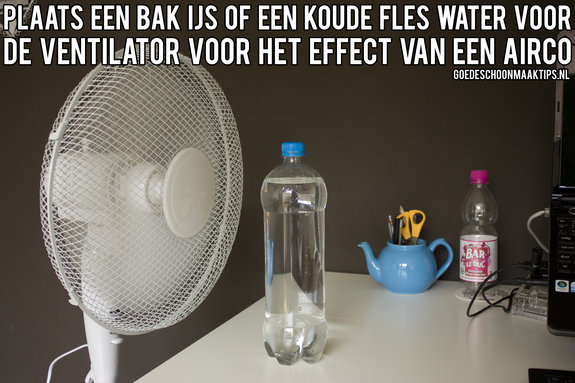 Het effect van een airco met een ventilator