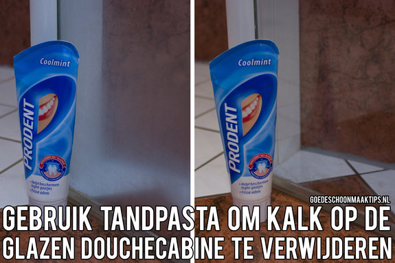 Verwijder kalk met tandpasta