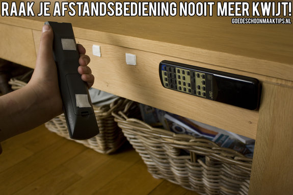 Afstandsbediening nooit meer kwijtraken